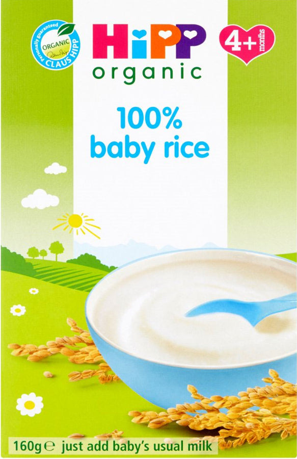 Hipp Organic Baby Rice 4M+ 160g โ The French Pharmacy