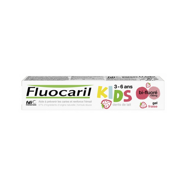 Fluocaril - Kids Bi-Fluorinated Strawberry Toothpaste 3-6 Years Old 50ml
