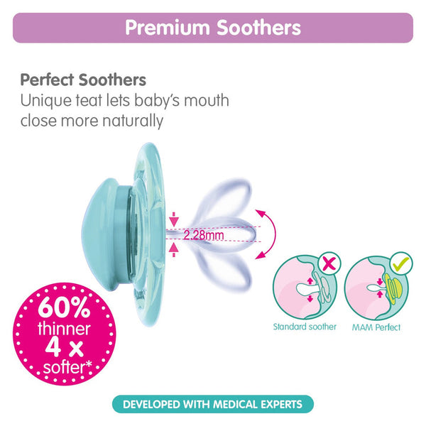 MAM - Perfect Night Soother 0M+  2 Pack