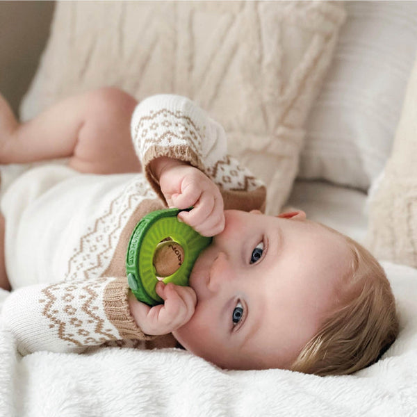 Nuby - Avocado Silicone Teether