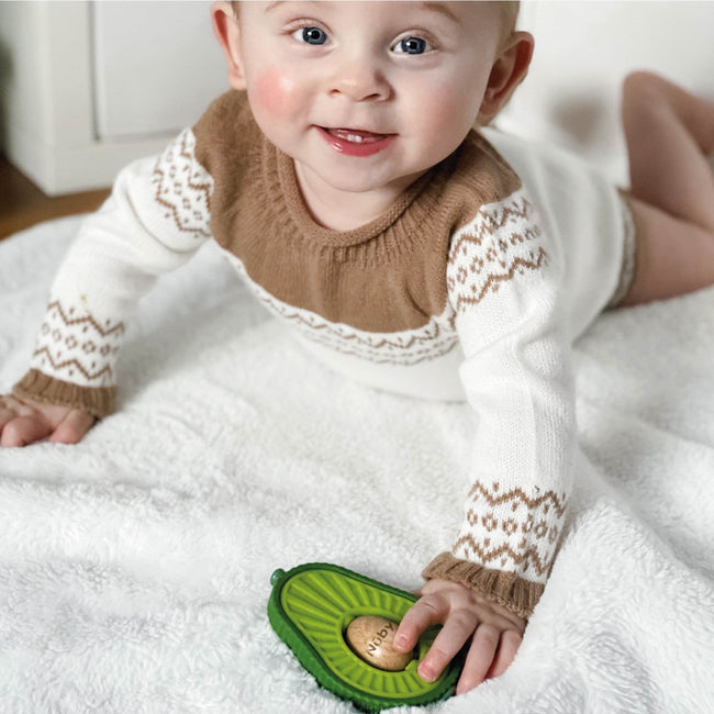 Nuby - Avocado Silicone Teether