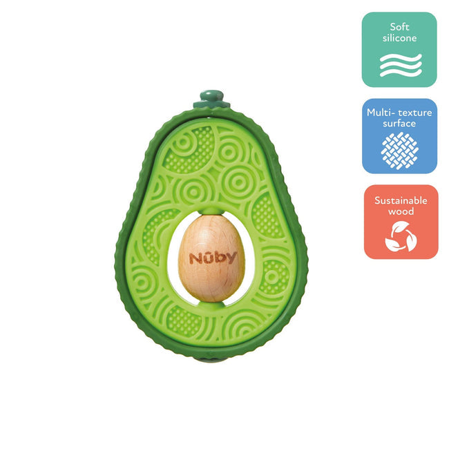 Nuby - Avocado Silicone Teether