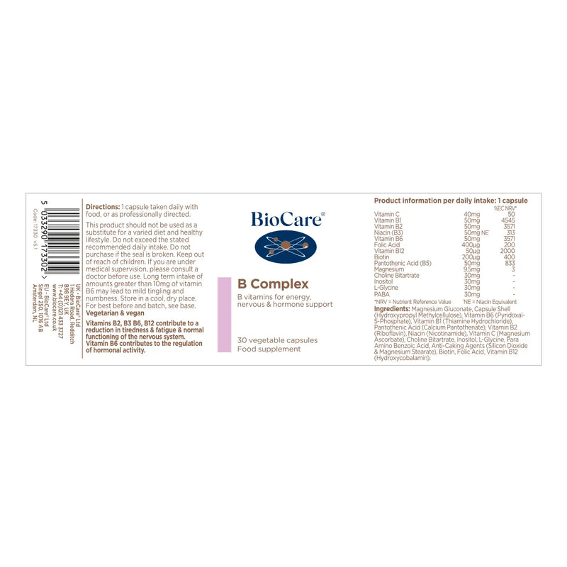 BioCare - B Complex 30 Capsules