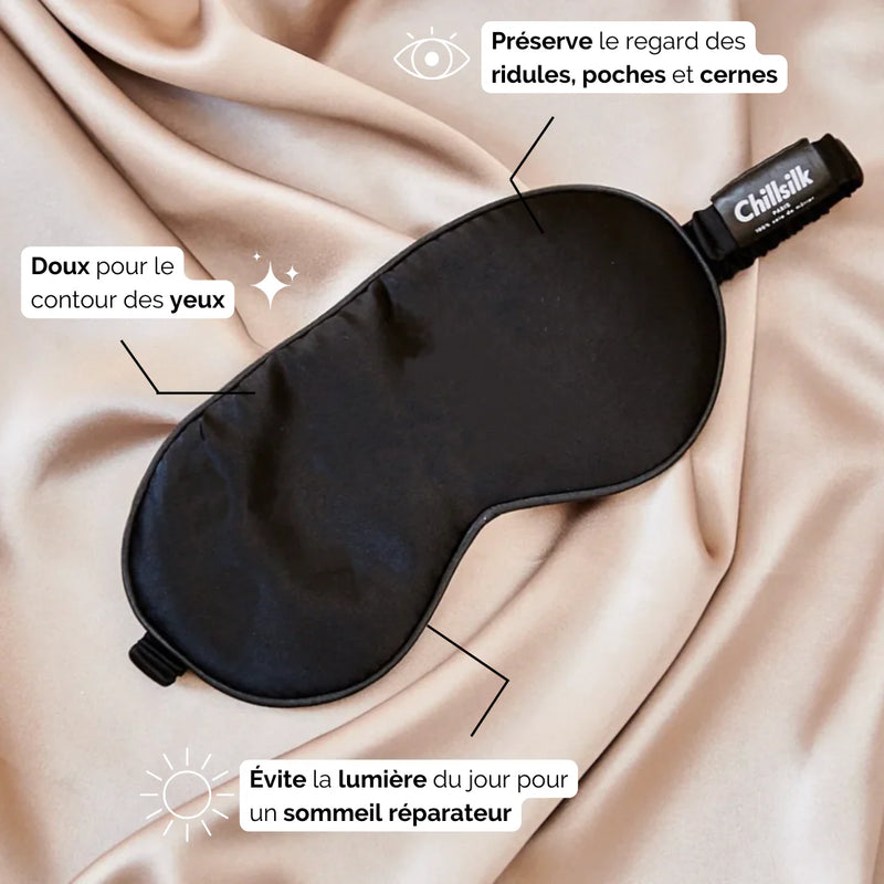 Chillsilk - Taupe Silk Eye Mask