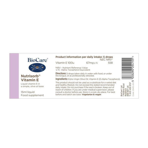 BioCare - Nutrisorb® Vitamin E 15ml