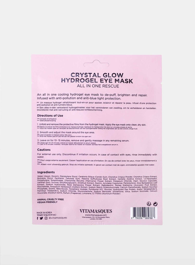 Vitamasques - Crystal Glow Hydrogel Eye Mask