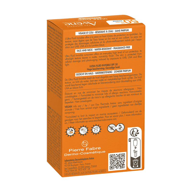 Avène - Ultra Fluid Invisible SPF50+ 50ml