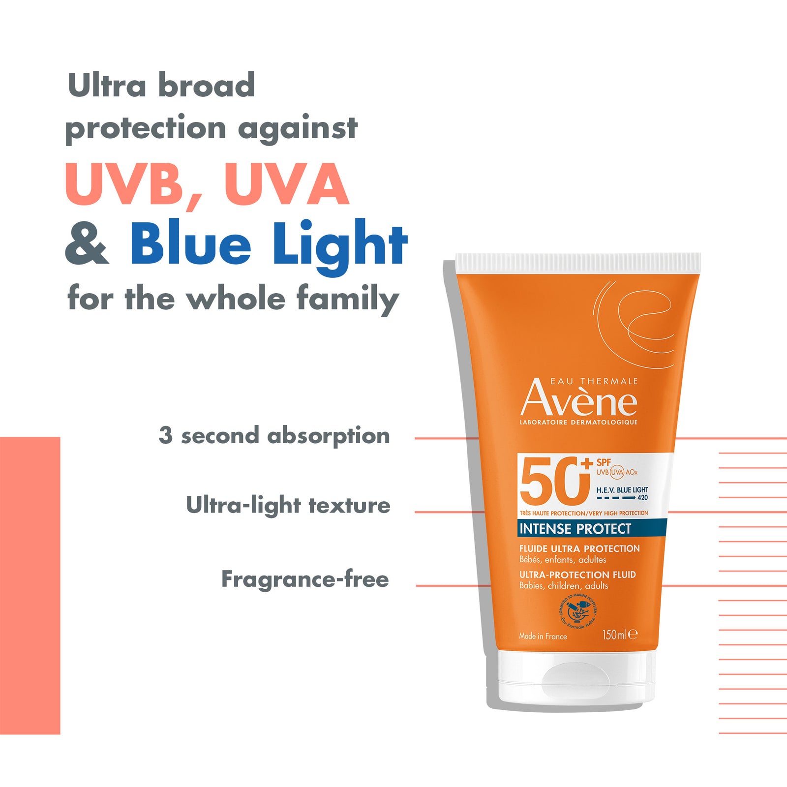 Avène - Intense Protect SPF50+ 150ml – The French Pharmacy