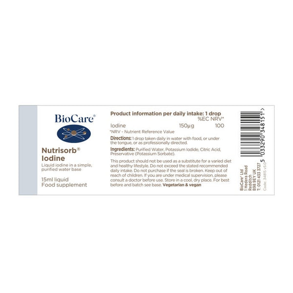 BioCare - Nutrisorb® Iodine 15ml