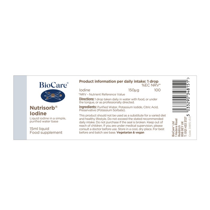 BioCare - Nutrisorb® Iodine 15ml