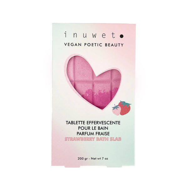 Inuwet - Strawberry Bath Slab Strawberry 200g