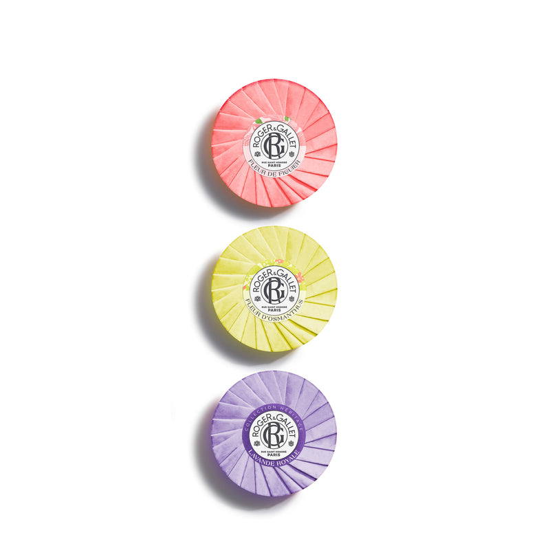 Roger & Gallet - Flower Power Trio Gift Set: Fleur de Figuier, Fleur d'Osmanthus & Lavande Royale 3x100g