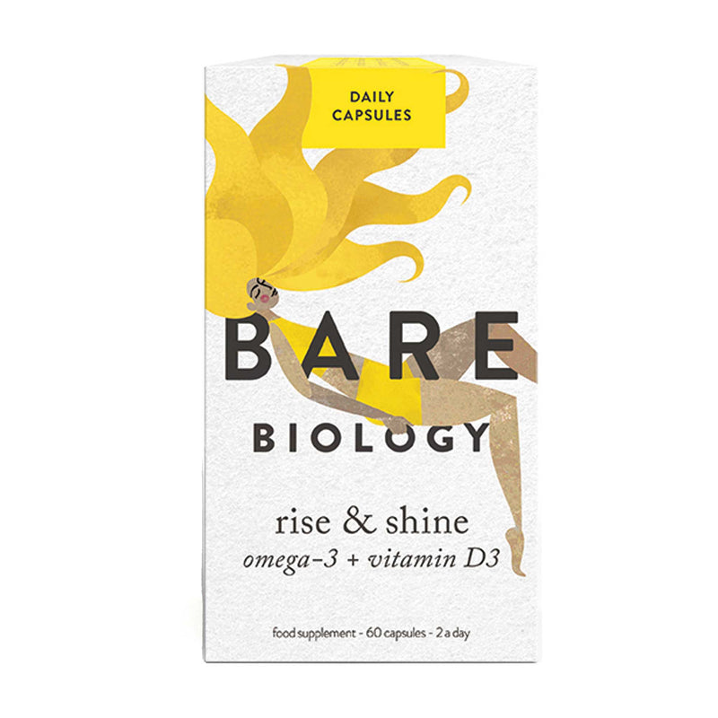 Bare Biology - Rise & Shine Omega-3 Plus Vitamin D3 60 capsules