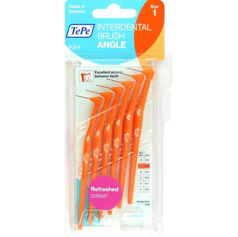 Tepe Interdental Angle Brush Size 1 Orange The French Pharmacy