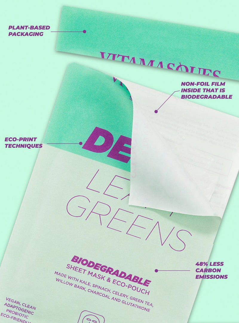 Vitamasques - Detox Leafy Greens Sheet Mask 21ml