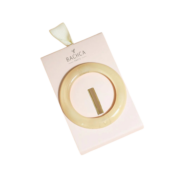 Bachca -  Round Ivory Hair Clip