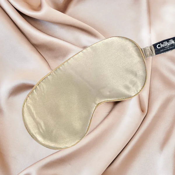 Chillsilk - Taupe Silk Eye Mask