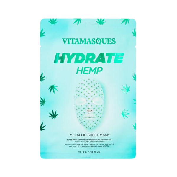 Vitamasques - Hydrate Hemp Metallic Sheet Mask 21ml