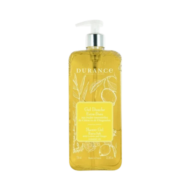 Durance - Lemon & Ginger Essential Oil Extra Soft Shower Gel 750ml