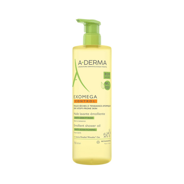 A-Derma - Exomega Control Emollient Shower Oil 750ml