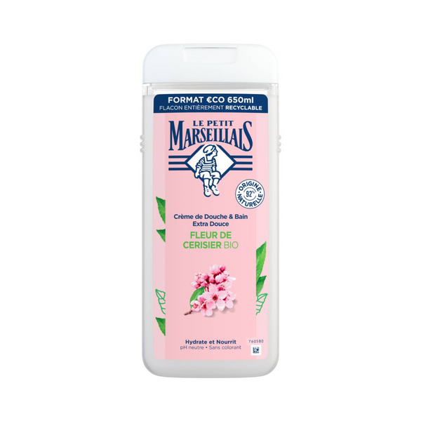 Le Petit Marseillais - Cherry Blossom Shower & Bath Cream 650ml