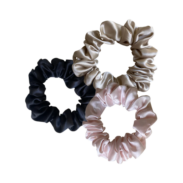 Chillsilk - Silk Scrunchies Trio