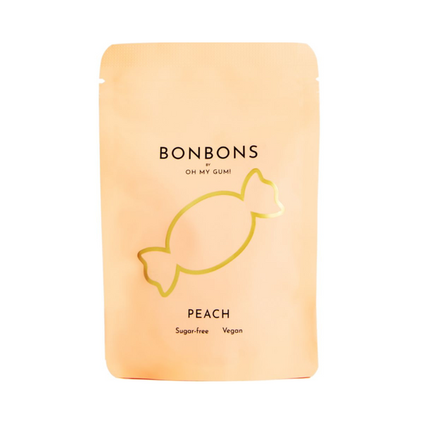 Oh My Gum! - Peach Sugar Free Bonbons 32g