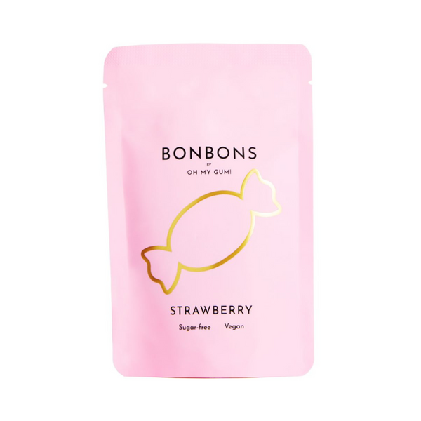 Oh My Gum! - Strawberry Sugar Free Bonbons 32g