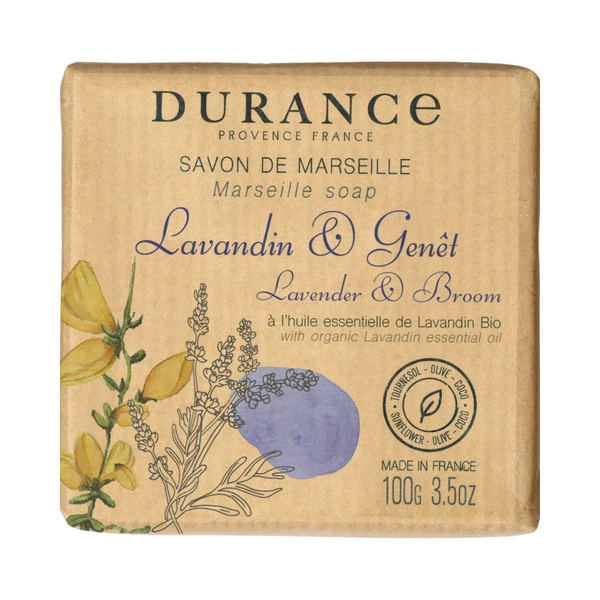 Durance - Lavender & Broom Marseille Soap 100g