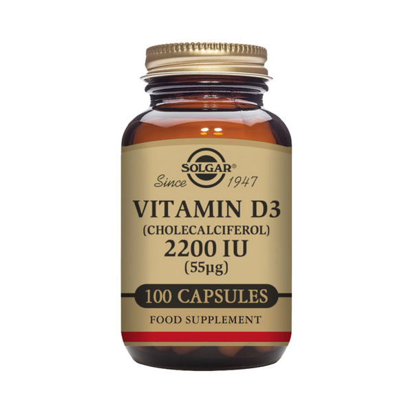 Solgar - Vitamin D3 (Cholecalciferol) 2200 IU (55 mcg) 50 Vegetable Capsules