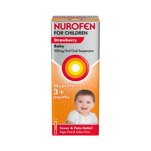 Nurofen - Children Oral Suspension 3 Months+ Strawberry 100mg/5ml 100ml