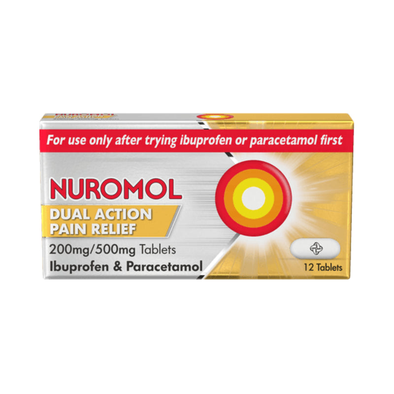 Nuromol - Dual Action Pain Relief 200mg/500mg Ibuprofen & Paracetamol
