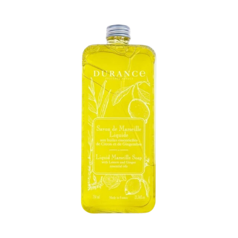 Durance - Lemon & Ginger Essential Oil Liquid Marseille Soap