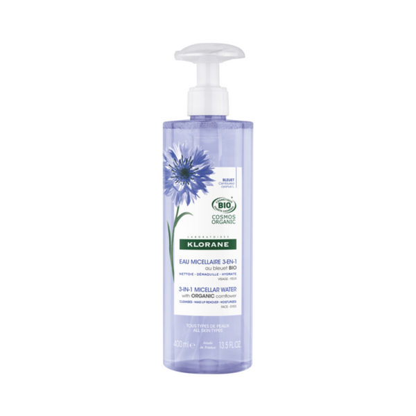 Klorane - 3-in-1 Micellar Water with Organic Cornflower 400ml