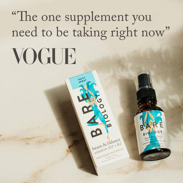 Bare Biology - Beam & Balance Vitamin D3 + K2 Peppermint Spray 25ml