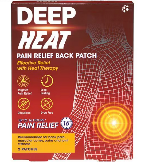 Deep Heat - Pain Relief Back Large Patches 2x