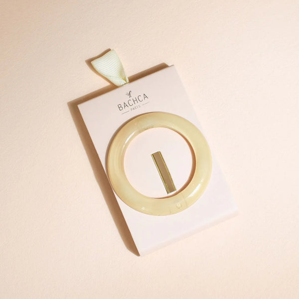 Bachca -  Round Ivory Hair Clip
