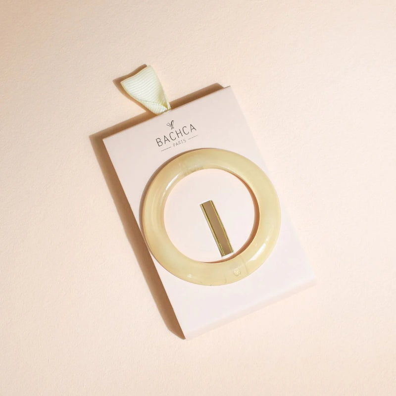 Bachca -  Round Ivory Hair Clip