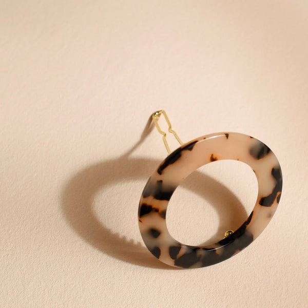Bachca - Round tortoiseshell Hair Clip