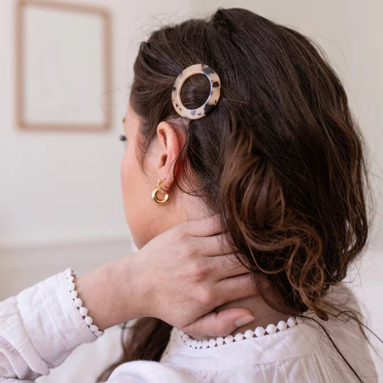 Bachca - Round tortoiseshell Hair Clip
