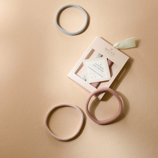 Bachca - Seamless Pink Hair Elastics x 6