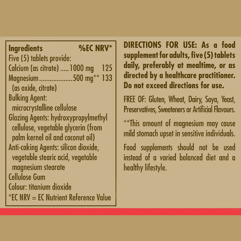 Solgar - Calcium Magnesium Citrate Tablets