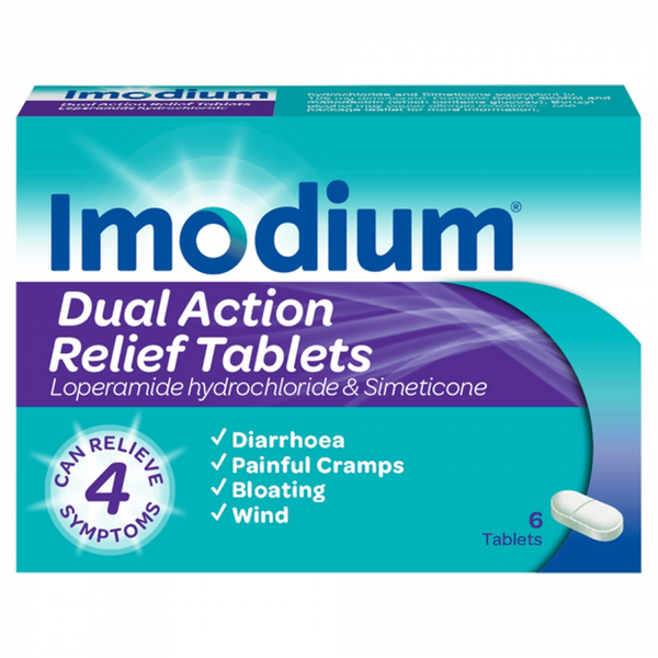 Imodium - Dual Action Relief 6 Tablets