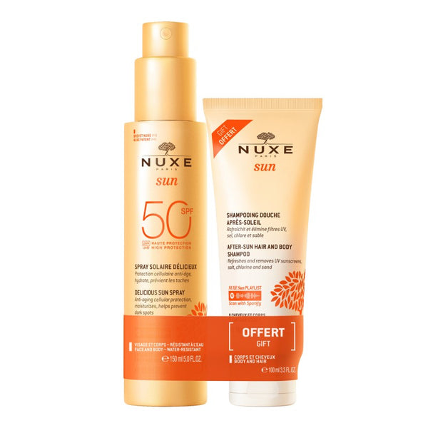 Nuxe - Delicious Sun Spray SPF50 150ml + FREE After Sun Shampoo 100ml