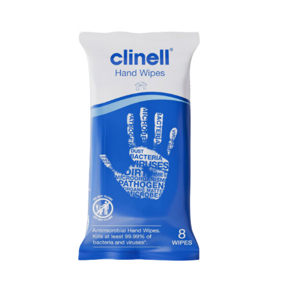 Clinell - Hand Wipes 8 Wipes