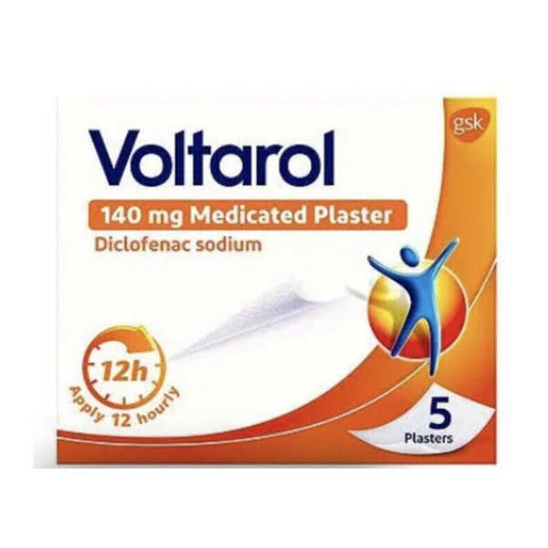 Voltarol - Medicated Plaster 140mg Diclofenac 5 Patches (P)