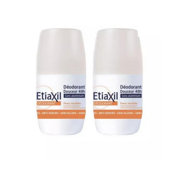 Etiaxil - Gentle Deodorant 48H Roll-On Aluminium Free 2 x 50ml