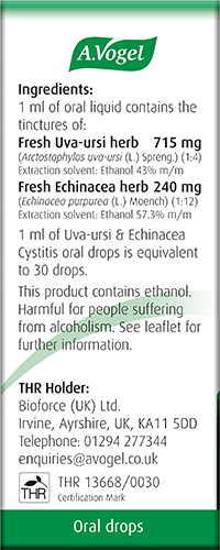 A. Vogel - Uva-Ursi & Echinacea Cystitis Drops 50ml