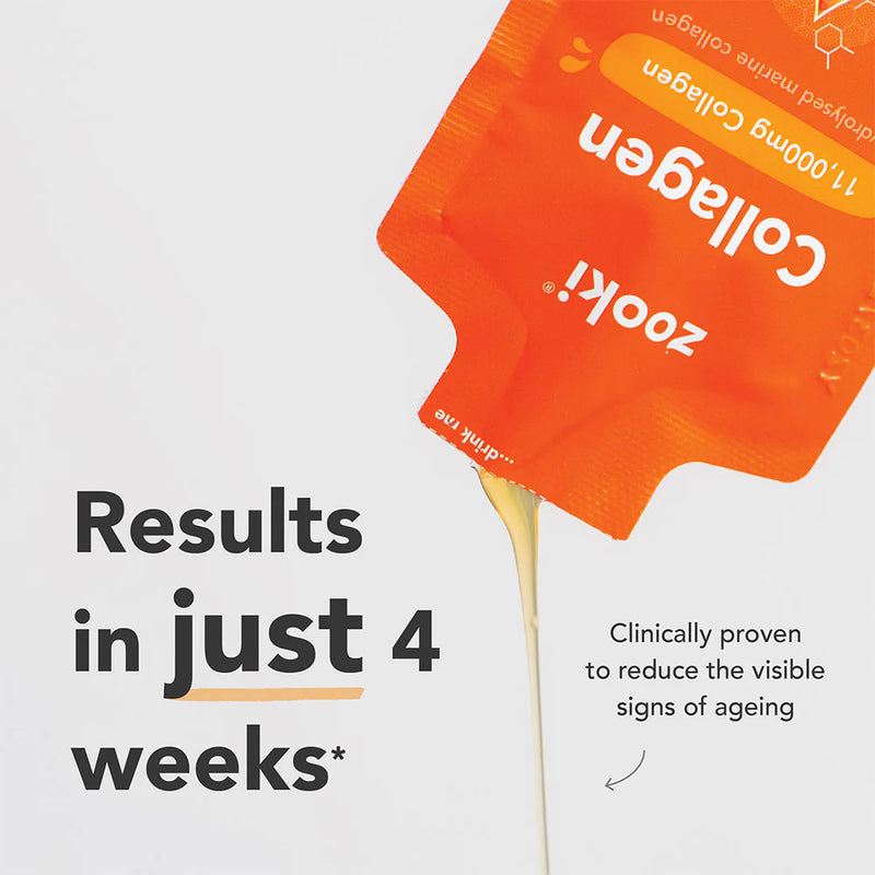 Zooki - Super Strength Mango & Peach Collagen Sachets 11,000mg 14 x 18.5ml