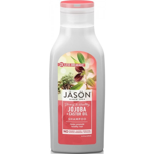 Jason - Strong & Healthy Jojoba + Castor Oil Shampoo 473ml